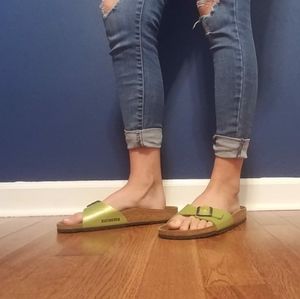 Spring green Madrid-style BIRKENSTOCKS
